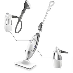 LIGHT 'N' EASY Multi-Functional Steamer With Separate HaWhite and Gray Steam Mop